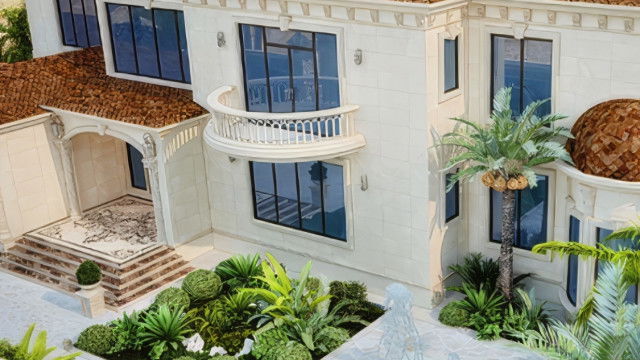 فيلا الخارجيات تصميم أبو ظبي الفاخرة