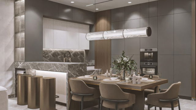 Уникальный стиль интерьера столовой