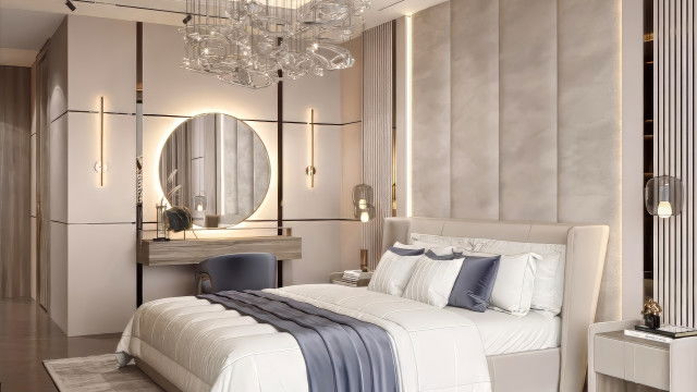 Master bedroom interior decor