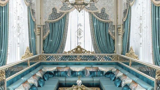 Arabic majlis with a Moroccan style sitting