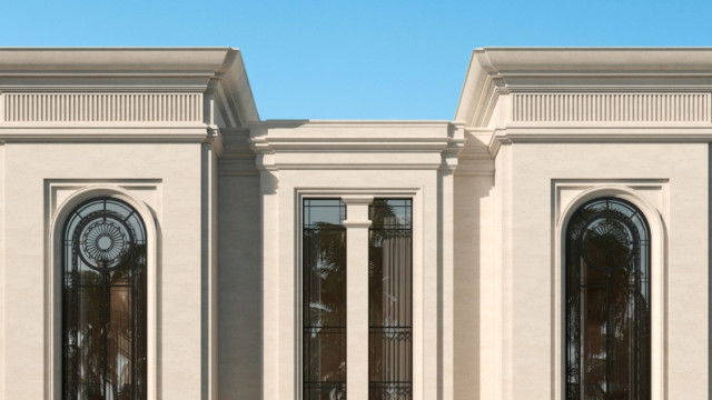التصميم الخارجي للفيلا في أبو ظبي
