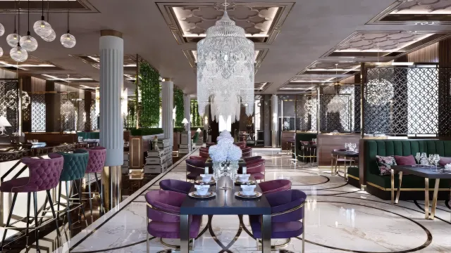 Стильный дизайн ресторана в Дубае