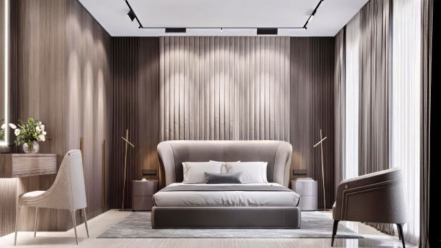 تصميم التصميم الداخلي  لغرفة النوم في دولة الإمارات العربية المتحدة