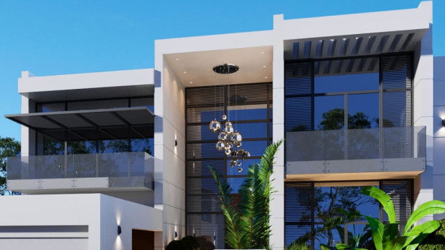 تصميم المناظر الطبيعية في فيلا في ديستريكت 1 في دبي