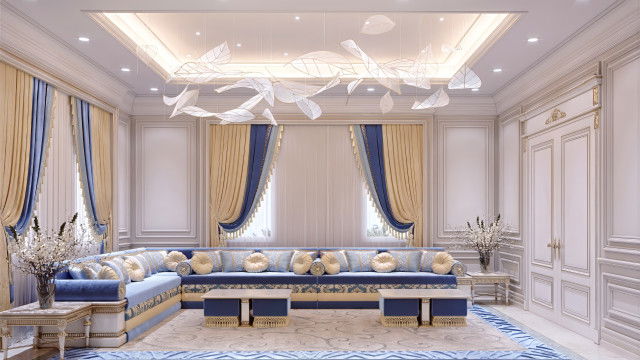 تصميم ديكور فيلا فاخرة في جميرا بارك فيلا