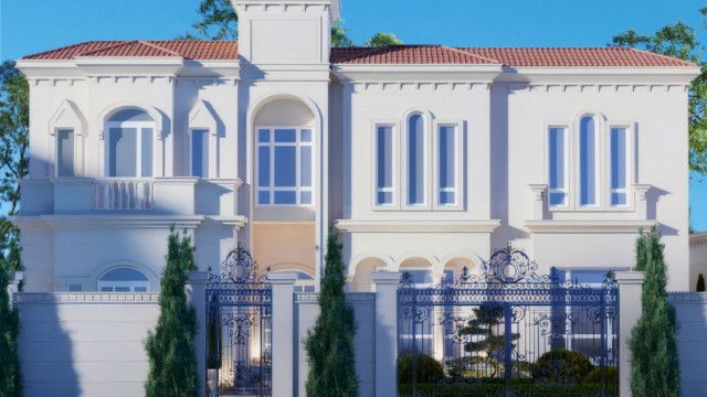 تجديد التصميم الخارجي للفيلا الفاخرة في دبي