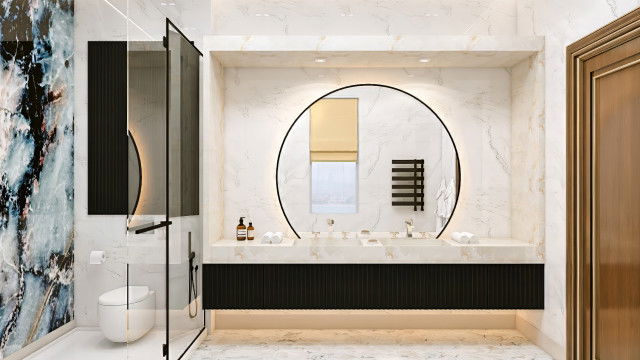 فكرة تصميم حمام حديث