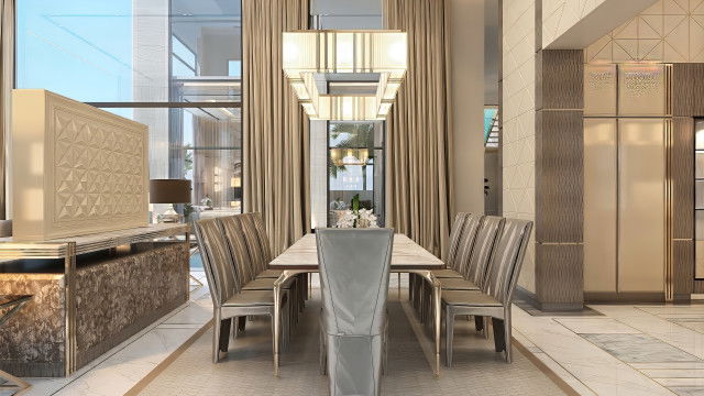 Современный интерьер столовой: элегантная обеденная зона