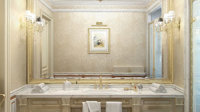تصميم داخلي مريح للحمام