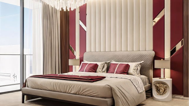 غرفة نوم مريحة التصميم الداخلي