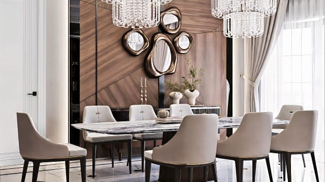 غرفة طعام مريحة