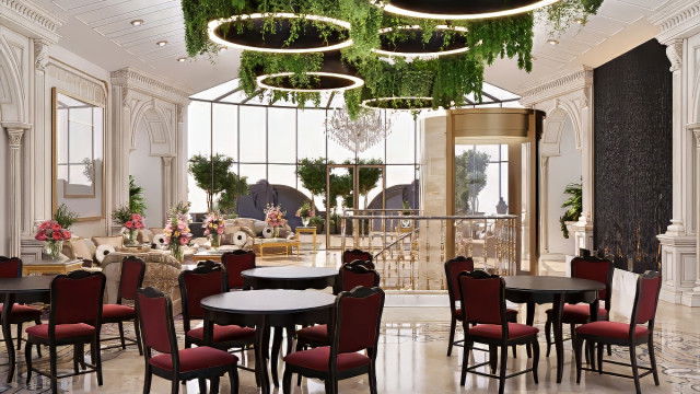 Современное люксовое альфреско-кафе