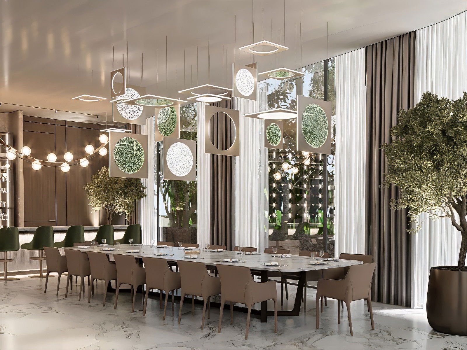 افكار لغرف الطعام