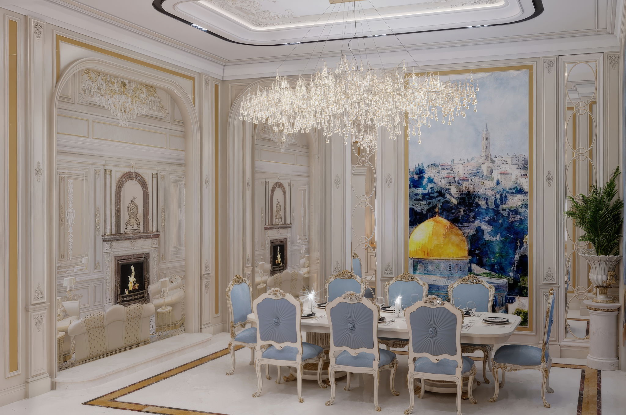 Chic Dinning Room in Royal Style