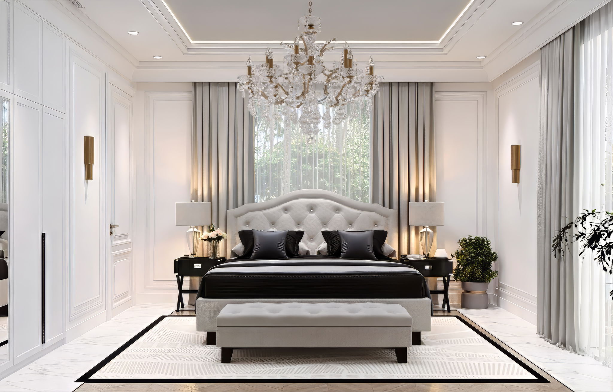 Уютная спальня в Дубае