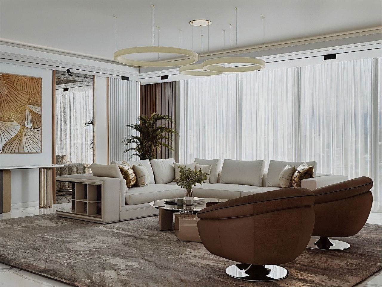 تصميم شقة أنيق في لندن