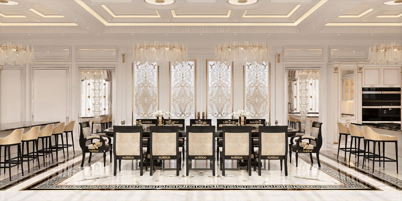 Dining room design in Al Ain
