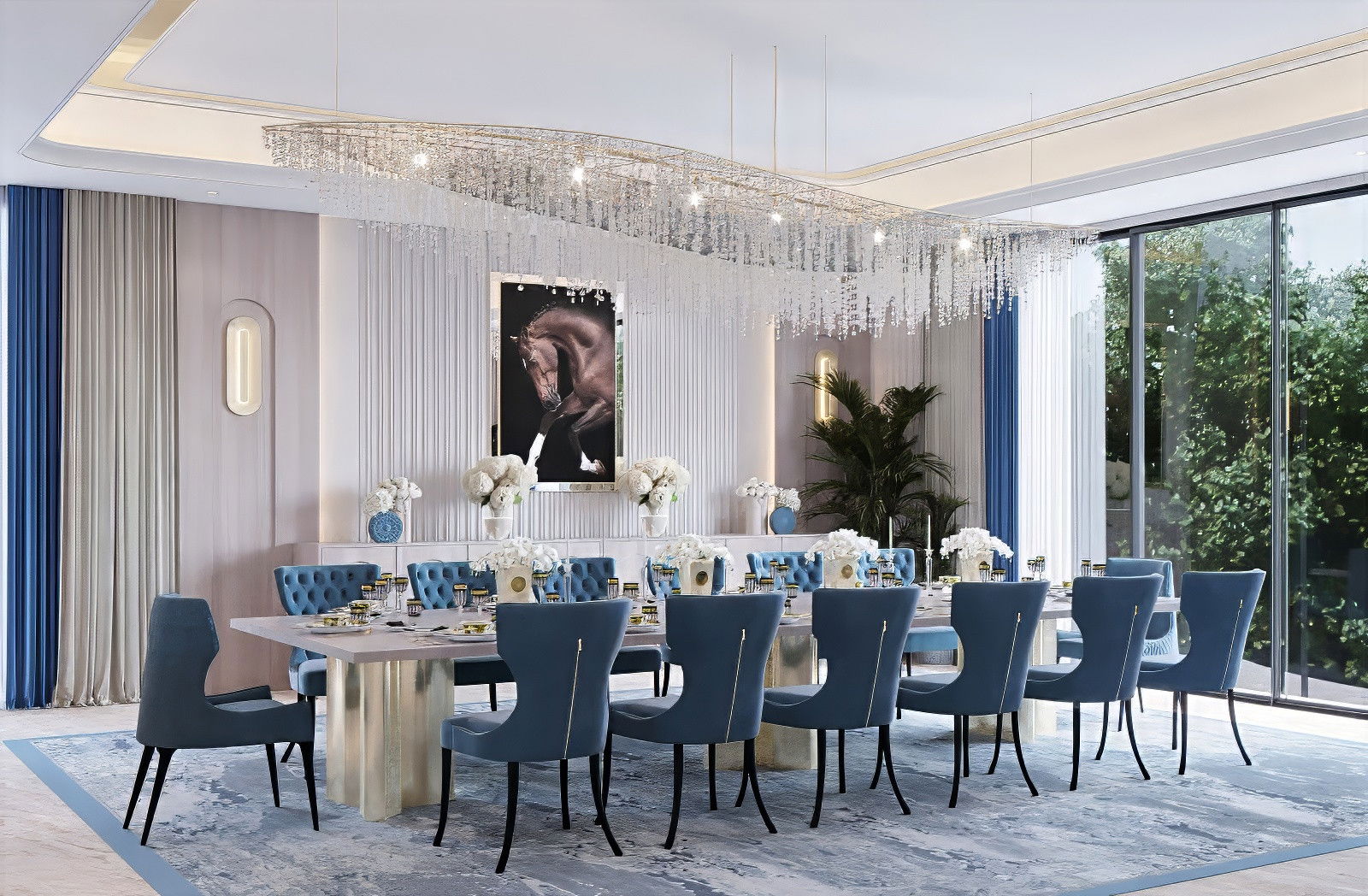 تصميم فاخر لغرفة الطعام