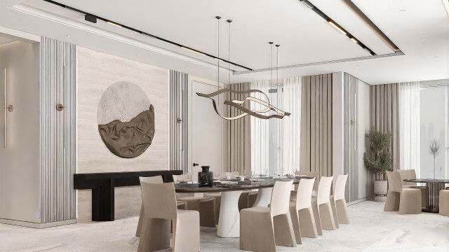 غرفة طعام مريحة