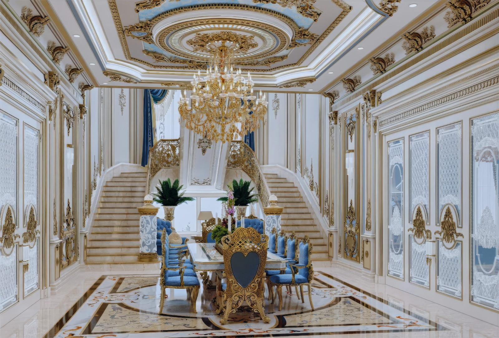 Gorgeous luxurious villa interior