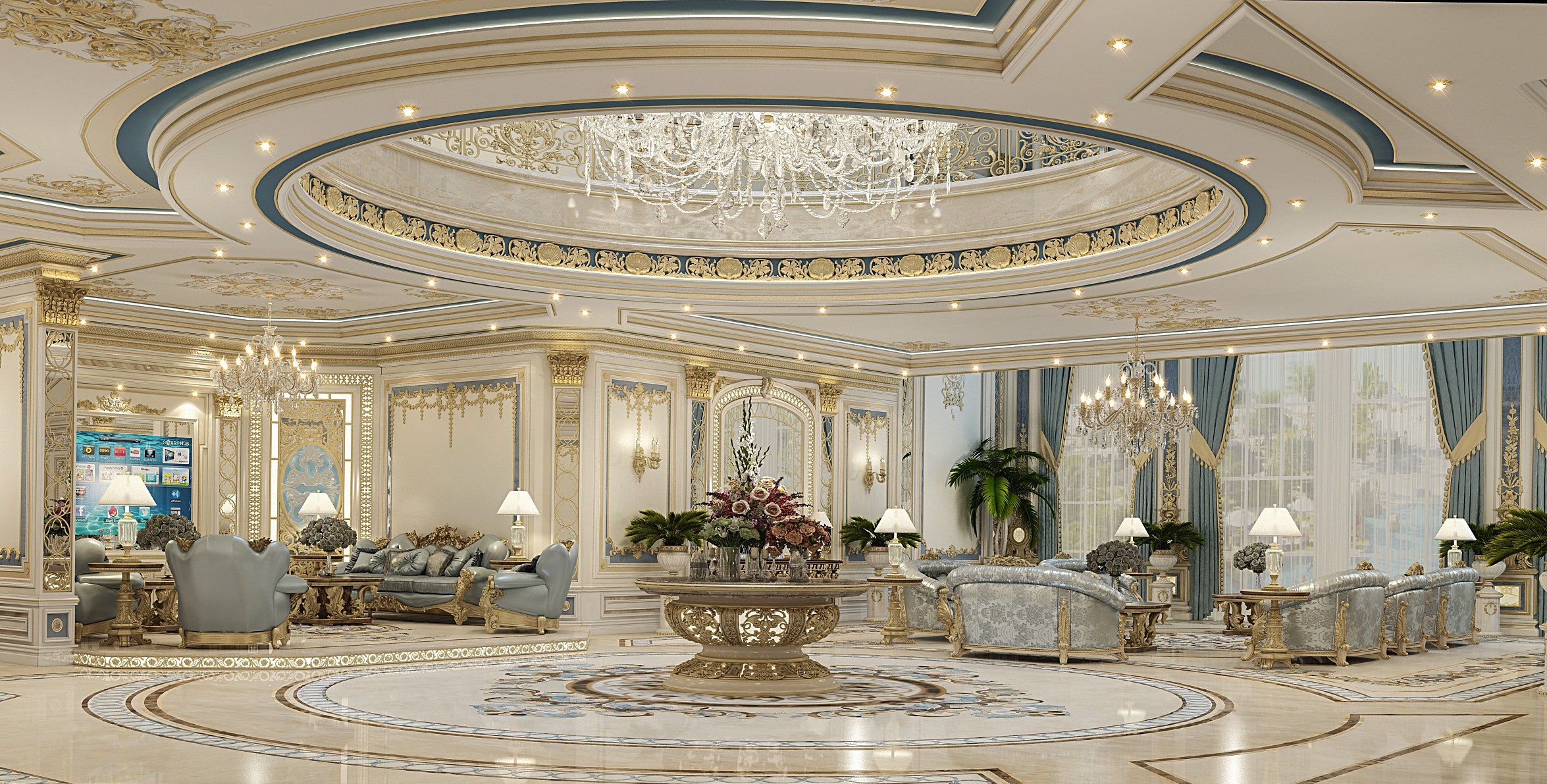 تصميم داخلي فاخر للفيلا