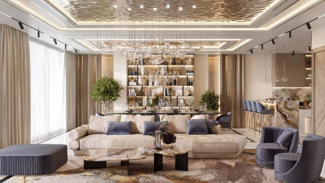 أفكار تصميم المنزل لغرفة المعيشة في سان فرانسيسكو