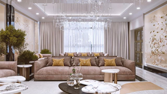 أثاث من الدرجة الممتازة لتصميم داخلي لغرفة المعيشة