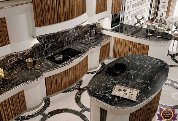 Sleek custom cabinetry in high-end kitchen