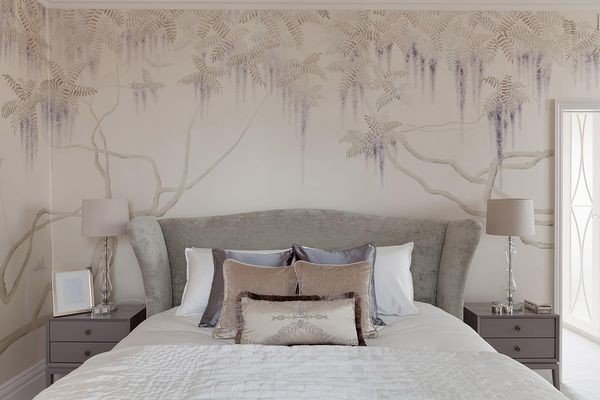 De Gournay's intricate floral wallpaper design