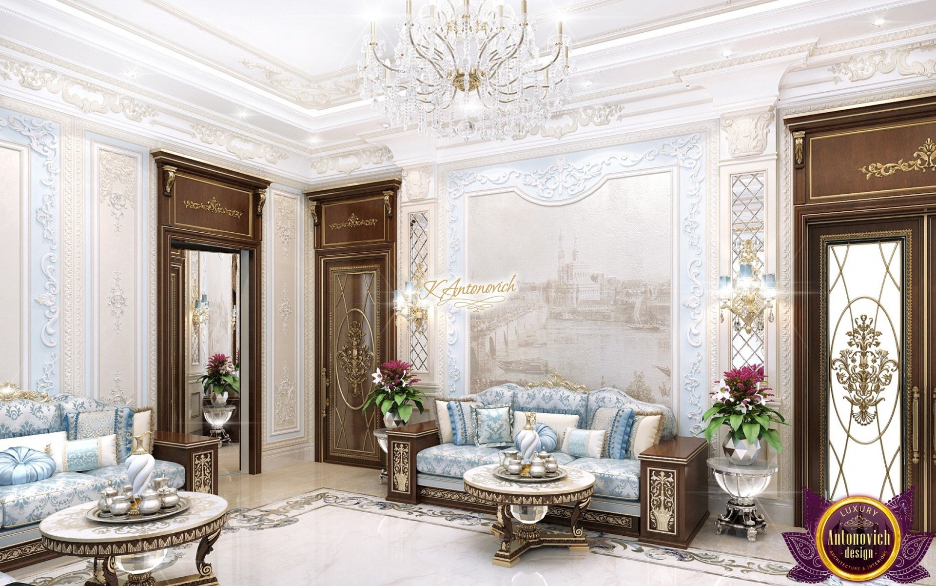 Opulent Majlis design showcasing rich textures and colors