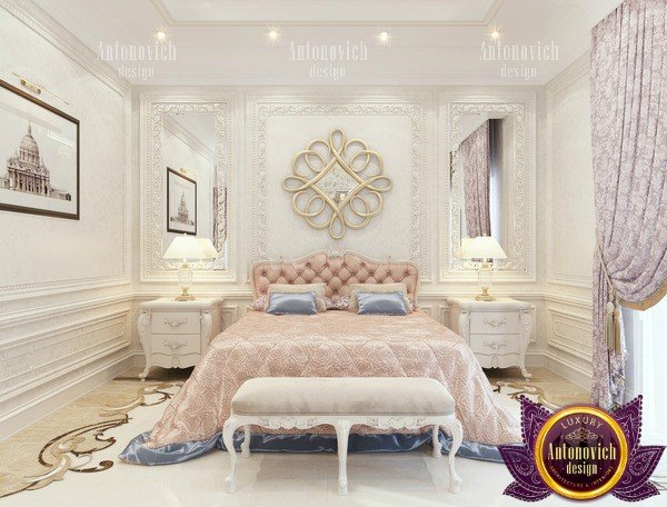 Riyadh bedroom design showcasing a blend of textures and patterns