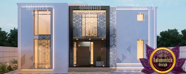 Sleek and stylish modern home facade