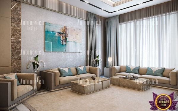 Luxurious living room designed by top New York interior designers