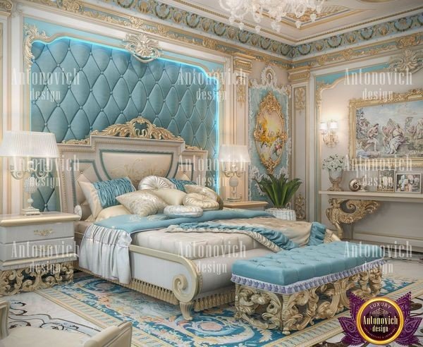 Luxurious bedroom interior by Antonovich Design