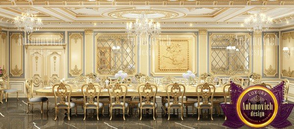 Classic dining room featuring a grand fireplace