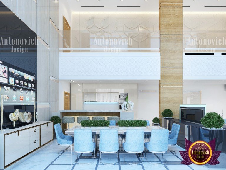 Modern pantry dining space with a cozy built-in bench