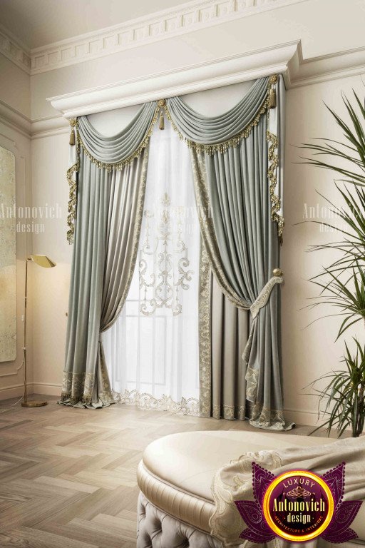 Modern and stylish bespoke curtains for a chic bedroom