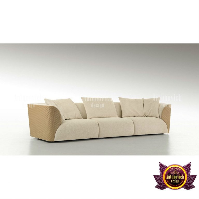 Elegant modern sofa showcasing the latest trends in design and production