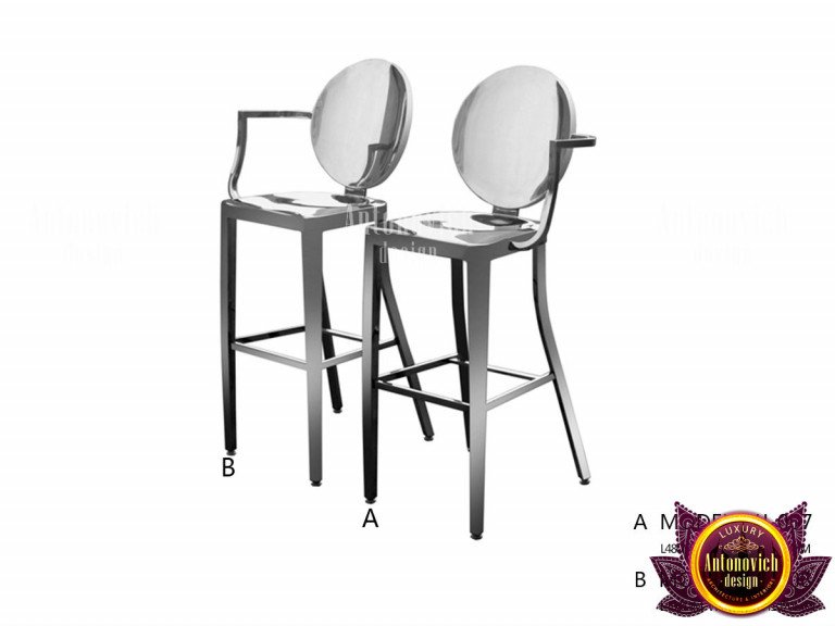 Chic designer bar stool with a modern twist