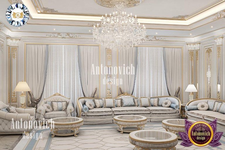 ROYAL STYLE INTERIOR DÉCOR FOR LIVING ROOMS BY LUXURY ANTONOVICH DESIGN