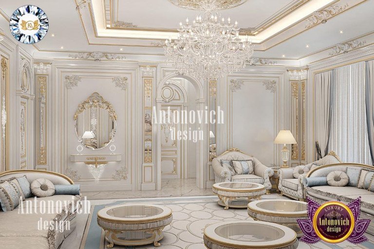 ROYAL STYLE INTERIOR DÉCOR FOR LIVING ROOMS BY LUXURY ANTONOVICH DESIGN