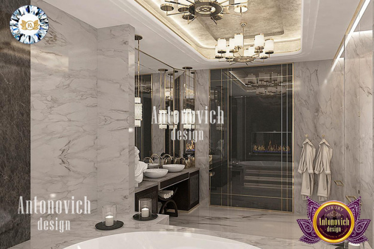 IDEAL INTERIOR DESIGN FOR MASTER BATHROOM BY LUXURY ANTONOVICH DESIGN