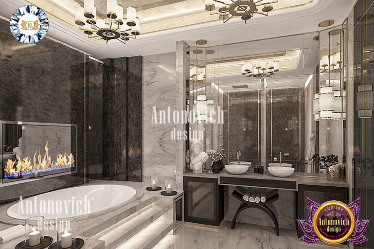 IDEAL INTERIOR DESIGN FOR MASTER BATHROOM BY LUXURY ANTONOVICH DESIGN