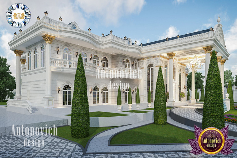 Exquisite palace facade with intricate details