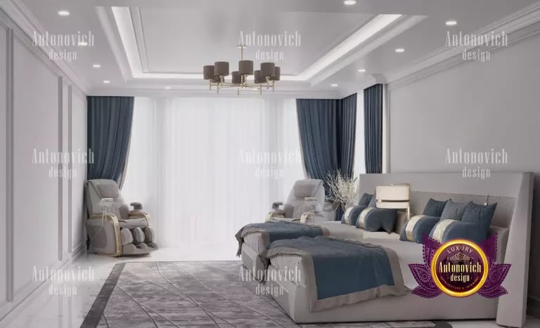 Chic and sophisticated Dubai bedroom design with a touch of glamour