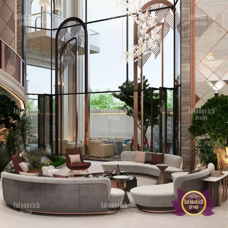 Chic and cozy Dubai living room with a touch of luxury