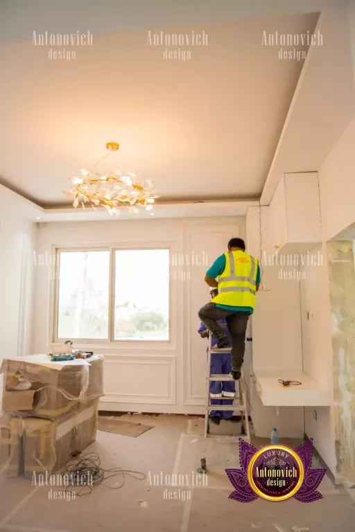 Sophisticated built-in cabinetry in a luxurious Dubai home