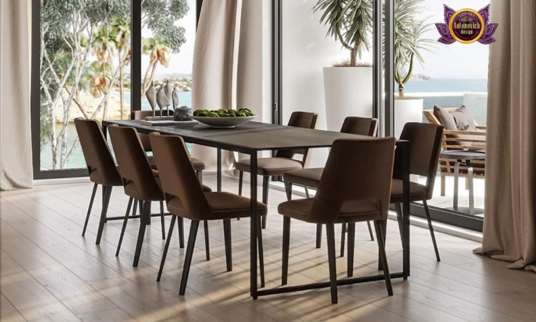 Modern dining room design featuring Dubai's trending colors