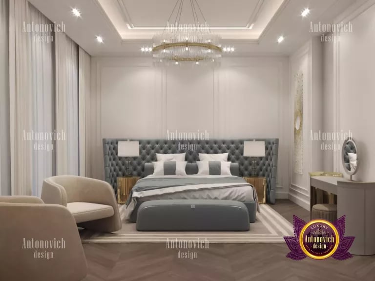 Modern and chic bedroom interior by Dubai's top designers