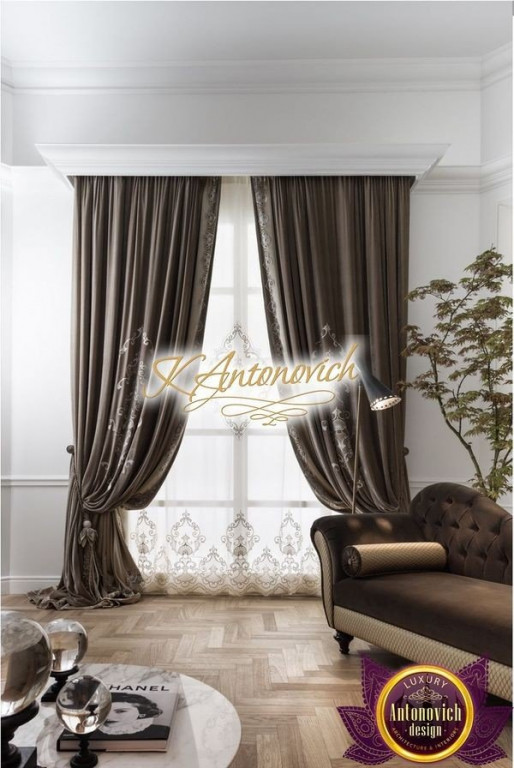 Modern elite curtain design with geometric patterns